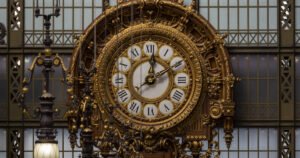 Exquisite clock in Gare Musée d'Orsay, Paris, France